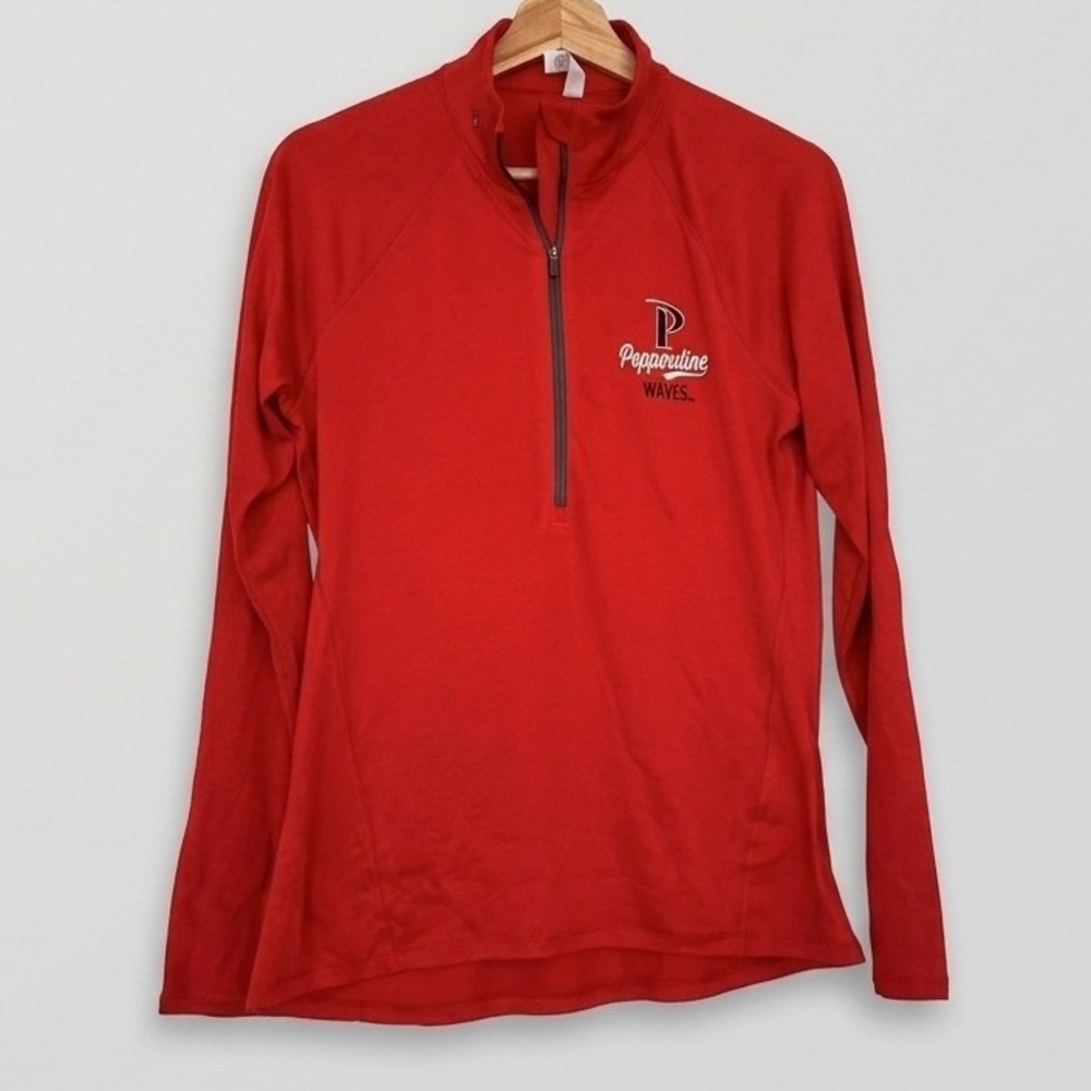 Under Armour Pepperdine Waves NWT Mens Medium Quarter Zip Pullover Orange